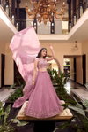 LNB1439PRT  Star Georgette With Sequins Embroidery Work Lehenga With Blouse Dupatta Wholesale Market Surat
